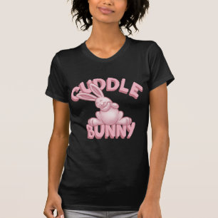 抱擁のバニー-ピンク Tシャツ
