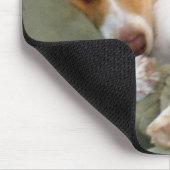 抱擁の子犬のマウスパッド マウスパッド (コーナー)