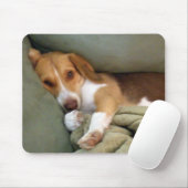 抱擁の子犬のマウスパッド マウスパッド (マウス)