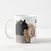 抱擁の猫ちゃん コーヒーマグカップ (左)