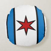 抱擁の盾-モダン(白い) ラウンドクッション (正面)