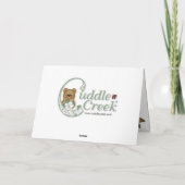 抱擁のCreek®の茶時間テディの挨拶状 カード (裏面)