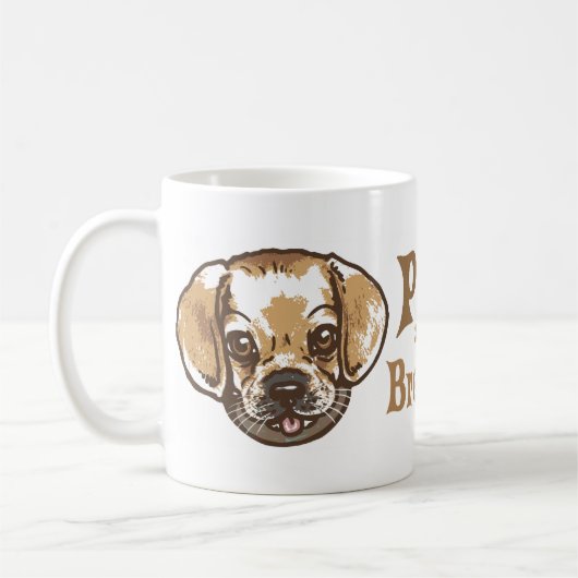 抱擁のPuggleのワイシャツおよびギフト コーヒーマグカップ (左)