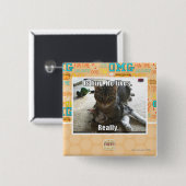 抱擁はあります。 彼は好みます 缶バッジ (正面&裏面)