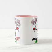 抱擁は最も最高のな薬です ツートーンマグカップ (中央)