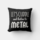 抱擁は音楽引用文に金属をかぶせるために聞きます クッション (正面)