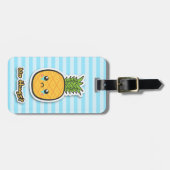 抱擁を得ない悲しいパイナップル ラゲッジタグ (正面横)