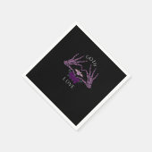 抱擁ゴシックスケルトンハート スタンダードカクテルナプキン (角)