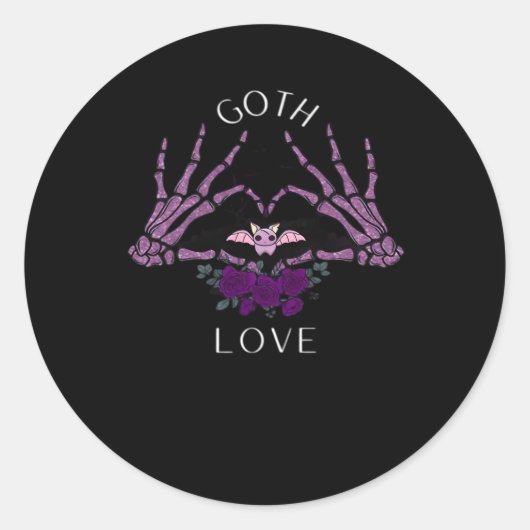抱擁ゴシックスケルトンハート ラウンドシール (正面)