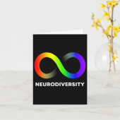 抱擁ニューロダイバーシティ自閉症Adhd Asd Infinity Ra カード (黄色い花)
