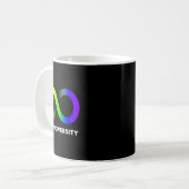 抱擁ニューロダイバーシティ自閉症Adhd Asd Infinity Ra コーヒーマグカップ (正面左)