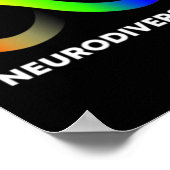 抱擁ニューロダイバーシティ自閉症Adhd Asd Infinity Ra ポスター (角)