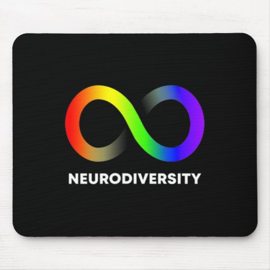 抱擁ニューロダイバーシティ自閉症Adhd Asd Infinity Ra マウスパッド (正面)