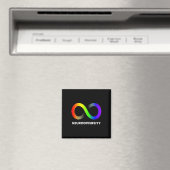 抱擁ニューロダイバーシティ自閉症Adhd Asd Infinity Ra マグネット (インサイチュ (食洗機))