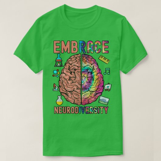 抱擁ニューロダイバーシティ589 Tシャツ (デザイン正面)
