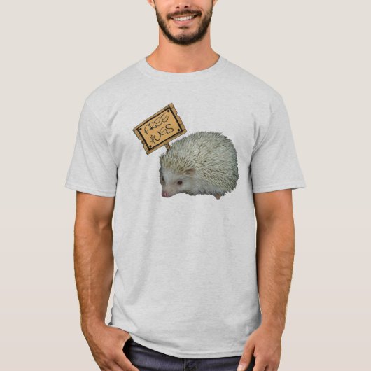 抱擁ハリネズミを放して下さい Tシャツ (正面)