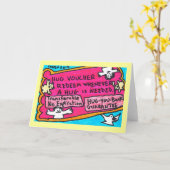 抱擁バウチァ-挨拶状 カード (黄色い花)