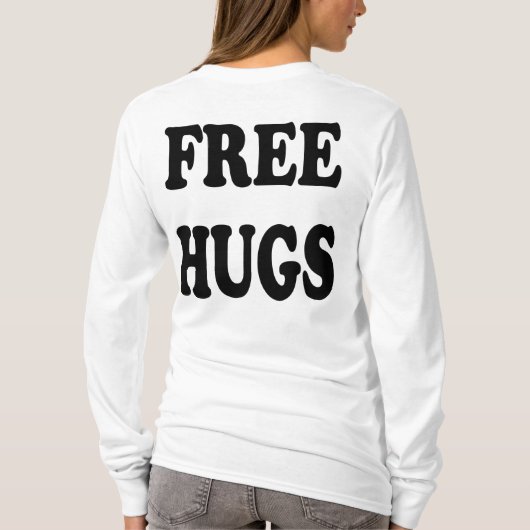 抱擁フード付きスウェットシャツを放して下さい Tシャツ (裏面)