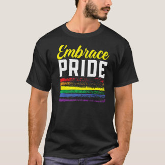 抱擁プライドLgbtqジェンダー平等レインボープライド Tシャツ