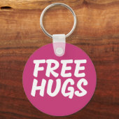 抱擁ボタンKeychainを放して下さい キーホルダー (正面)