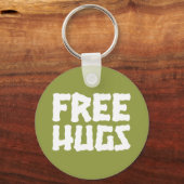 抱擁ボタンKeychainを放して下さい キーホルダー (正面)