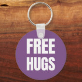 抱擁ボタンKeychainを放して下さい キーホルダー (正面)