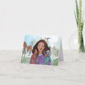 抱擁マザー自然 – 折り畳まれたマザーズデイカード カード (正面)