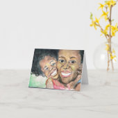 抱擁メッセージカード カード (黄色い花)