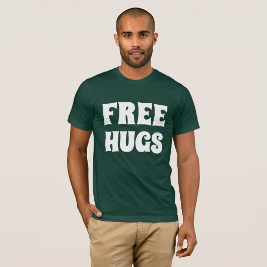 抱擁人の基本的なアメリカの服装のTシャツを放して下さい Tシャツ (正面フル)