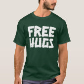 抱擁人の基本的な暗いTシャツを放して下さい Tシャツ (正面)