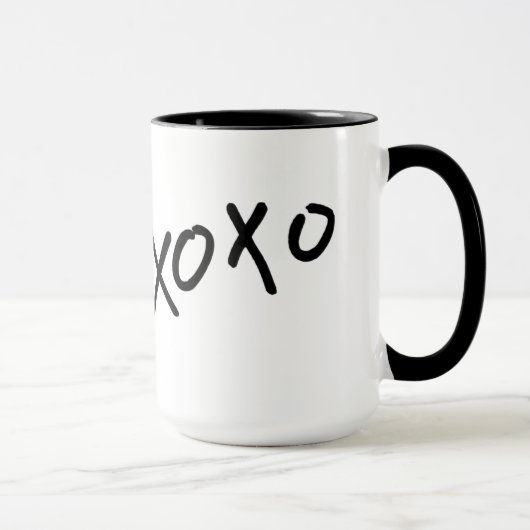抱擁及びキスのxoxoのコーヒーカップ マグカップ (右)