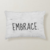 抱擁文字オン樺の木ツリーアクセント枕 アクセントクッション (正面)