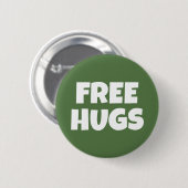 抱擁標準、2つの¼のインチの円形ボタンを解放して下さい 缶バッジ (正面&裏面)