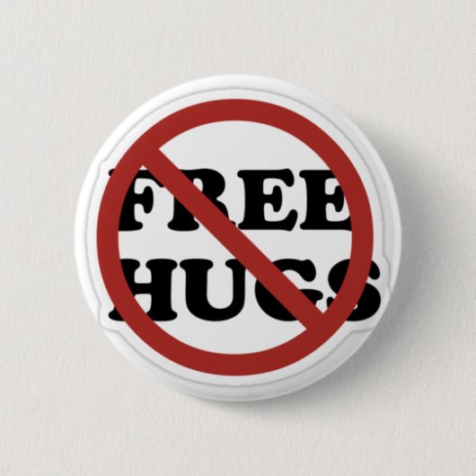 抱擁無し! 缶バッジ (正面)