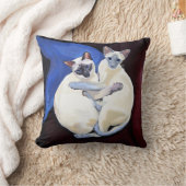 抱擁猫のクッション クッション (ブランケット)