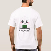 抱擁、お願いします Tシャツ (裏面)