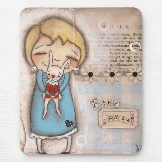 抱擁-マウスパッド--を解放して下さい マウスパッド (正面)