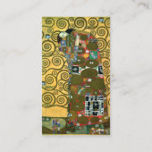 『抱擁（充実）』（Gustav Klimt） 名刺 (裏面)