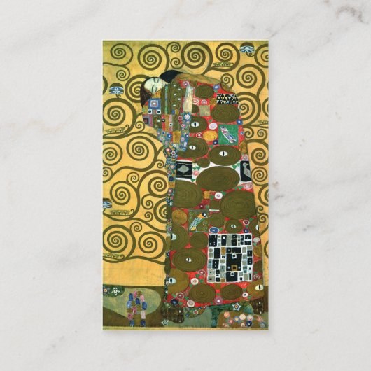 『抱擁(充実)』(Gustav Klimt) 名刺 (裏面)