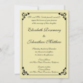 「抱擁(The Embrace)」のウェディング グラフ・クリムト 結婚式 招待状 (裏面)