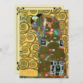 「抱擁(The Embrace)」のウェディング グラフ・クリムト 結婚式 招待状 (正面/裏面)