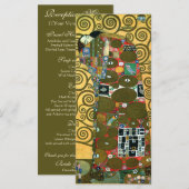 『抱擁』(The Embrace) by Gustav Klimt メニュー (正面/裏面)