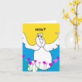 抱擁Notecardを与えて下さい カード (黄色い花)