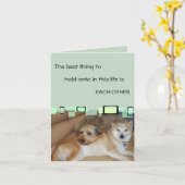 抱最高のき合う物が互いだ カード (黄色い花)