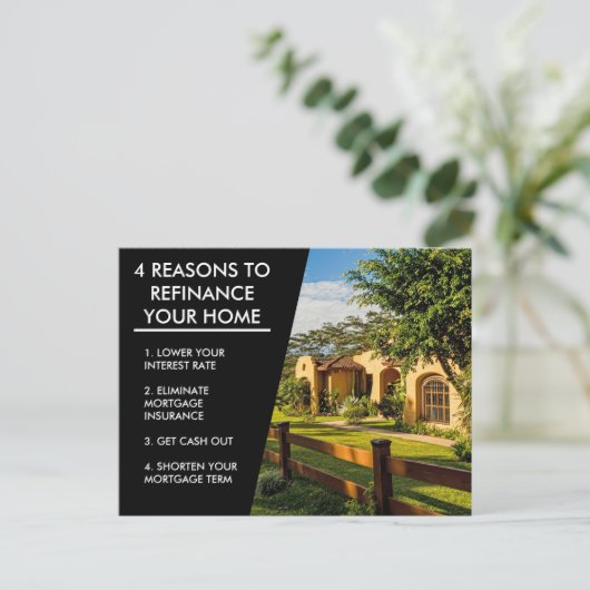 抵当会社マーケティング4再融資の理由 ポストカード (スタンド正面)