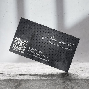 抵当剤金属QRコード 名刺