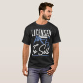 抵当貸付け業者の売却の許可2 Tシャツ (正面フル)