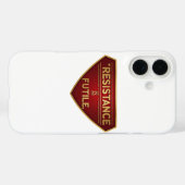 抵抗しても無駄だ Case-Mate iPhoneケース (裏面 (横))