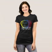 "抵抗して下さいこのカラフルな日曜日と" Tシャツ (正面フル)