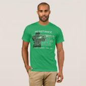 抵抗して下さい! Tシャツ (正面フル)